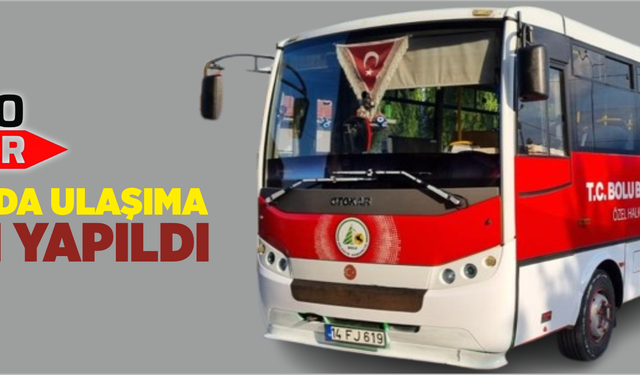 Bolu'da ulaşıma zam yapıldı