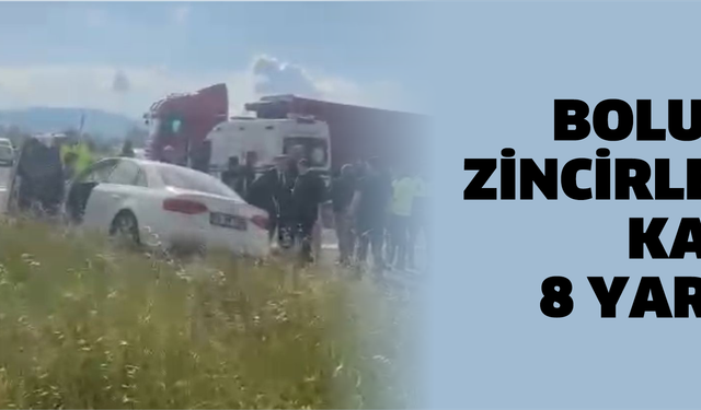 Bolu’da zincirleme kaza: 8 yaralı
