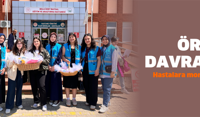 Öğrenciler, Minik hastalara moral oldular