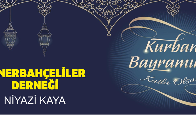 BOLU FENERBAHÇELİLER DERNEĞİ NİYAZİ KAYA,KURBAN BAYRAMI KUTLAMA MESAJI