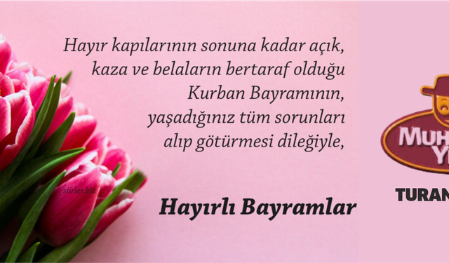 MUHTARIN YERİ TURAN CEBECİ,KURBAN BAYRAMI KUTLAMA MESAJI