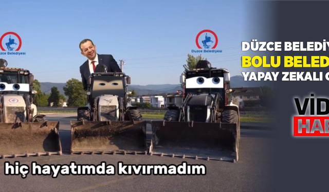 Düzce Belediyesi, Bolu Belediyesi ile yaptığı video ile dalga geçti