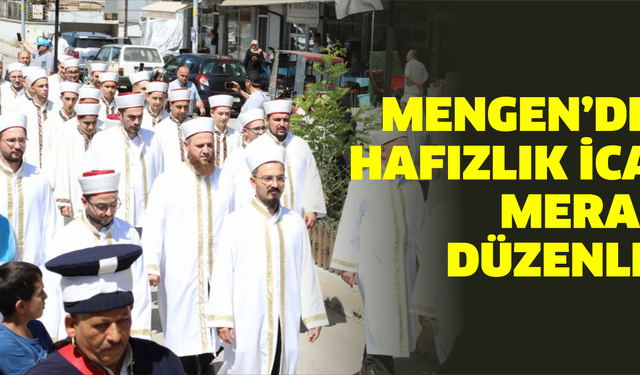 Mengen’de İlk Hafızlık İcazet Merasimi Düzenlendi