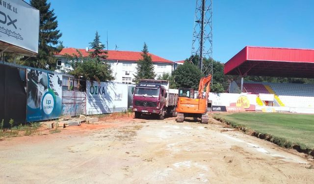 STADYUMDA ÇALIŞMALAR NİHAYET BAŞLADI