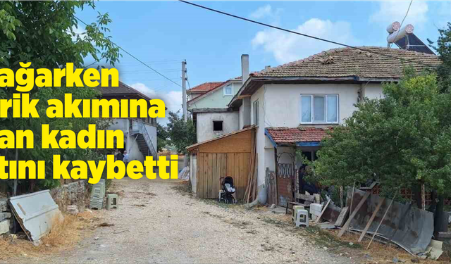 Süt sağarken elektrik akımına kapılan kadın hayatını kaybetti