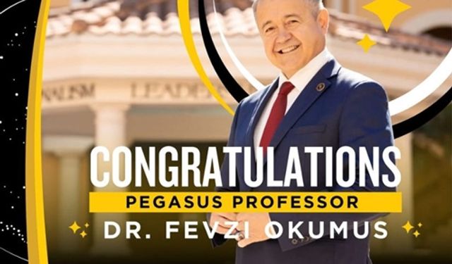 Bolulu Prof. Dr. Fevzi Okumuş’a, Pegasus Profesör Unvanı Verildi