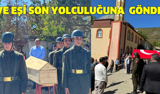 GAZİ VE EŞİ SON YOLCULUĞUNA UĞURLANDI