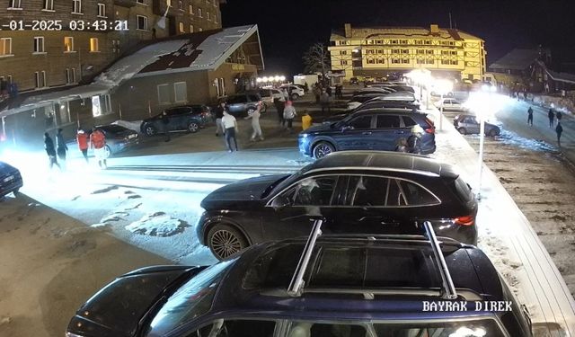 Grand Kartal Otel yangınının ölüm kalım savaşı kamerada