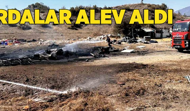 Hurdalar alev aldı