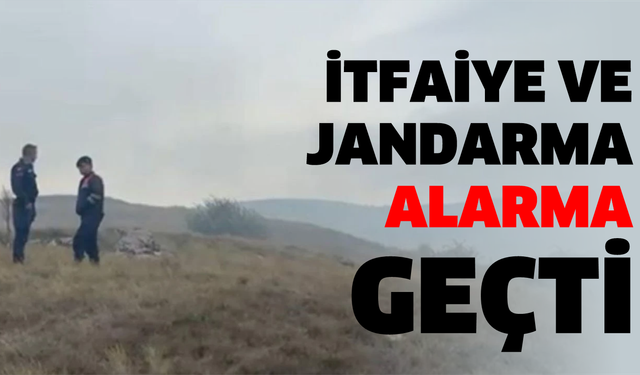 Bolu’da kırsal alanda çıkan yangın ormana sıçramadan söndürüldü