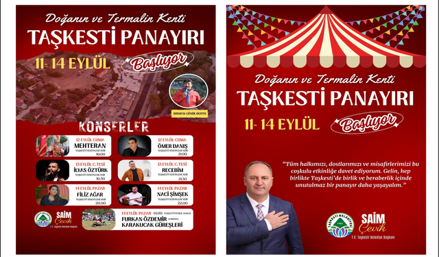 Taşkesti Panayırı 11-14 Eylül’de Başlıyor