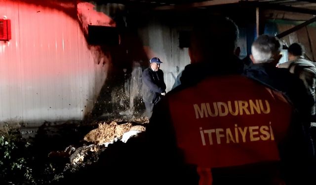 Mudurnu’da tavuk çiftliğinde çıkan yangın büyümeden söndürüldü