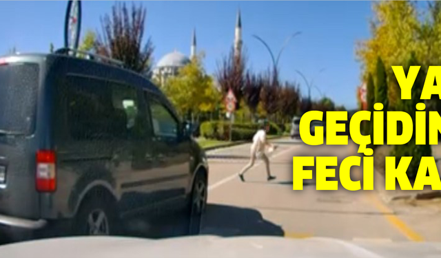 Yaya geçidinde aracın çarptığı çocuk yaralandı