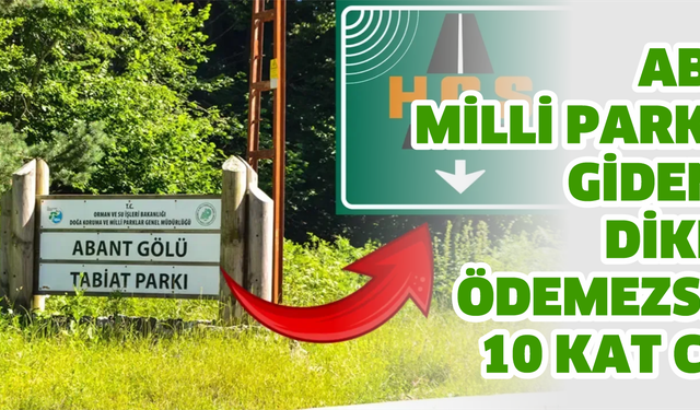 Abant Milli Parkı’na gidenler dikkat! Ödemezseniz 10 Kat Ceza!