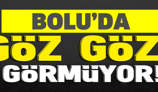 Görüş mesafesi 25 metreye düştü