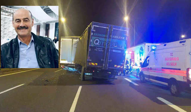 Arıza yapan tıra çarpan kamyon şoförü hayatını kaybetti