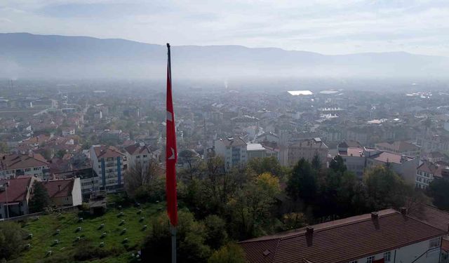 Bolu’yu sis tabakası kapladı