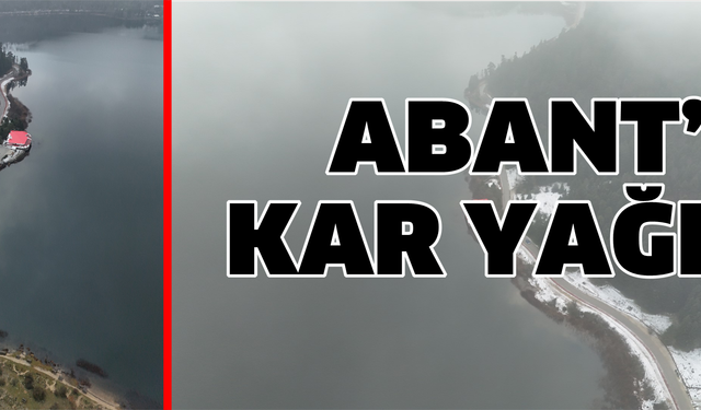 Abant beyaz gelinliğini giydi