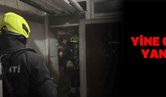 Üst katları otel olarak kullanılan iş merkezinde çıkan yangın ekipleri harekete geçirdi