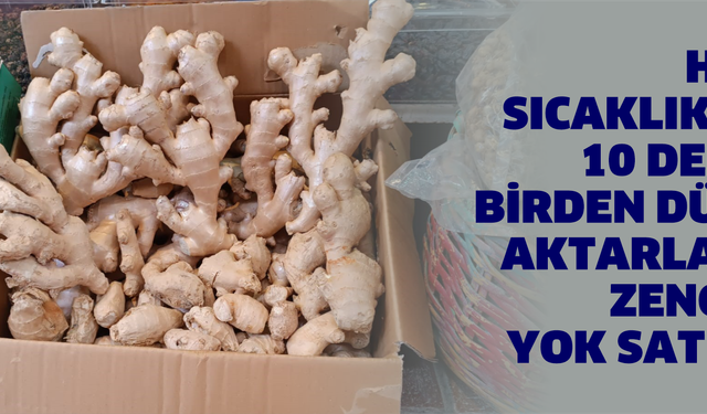 Hava sıcaklıkları 10 derece birden düştü, aktarlarda zencefil yok satıyor