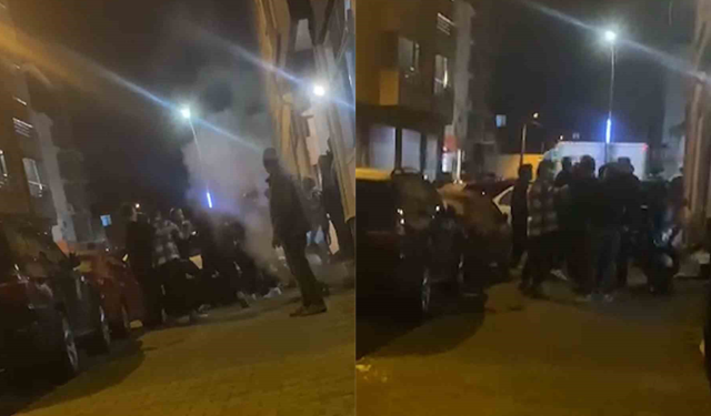 Sokak ortasında kavga ettiler