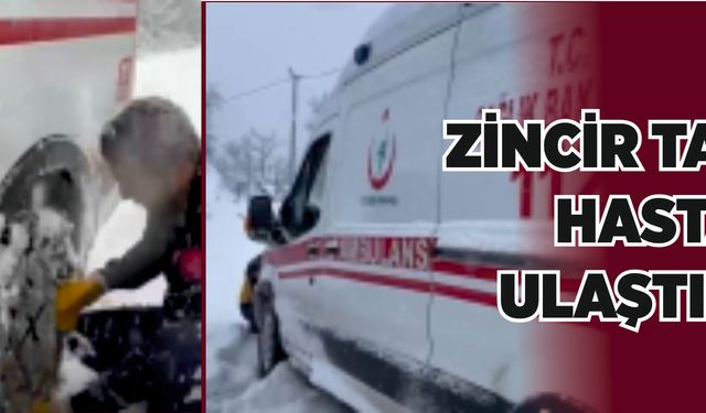 Sağlık ekiplerinin kar mesaisi