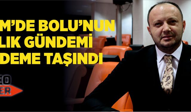TBMM’de Bolu’nun Sağlık Gündemi Gündeme Taşındı