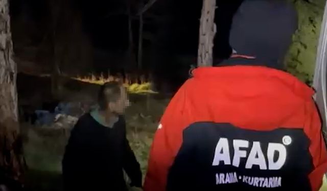 Bolu’da kaybolan zihinsel engelli vatandaş 20 saat sonra sağ bulundu