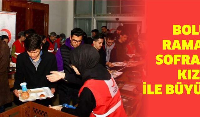 Bolu’da Ramazan Sofraları Kızılay ile Büyüyor