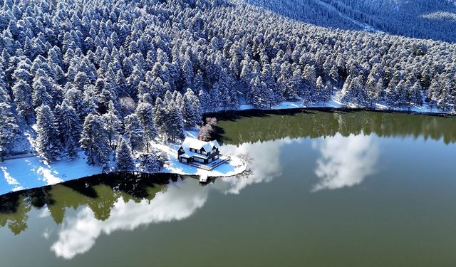 Bolu'nun incisi beyaz gelinliğini giydi