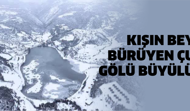 Kışın Beyaza Bürüyen Çubuk Gölü Büyülüyor