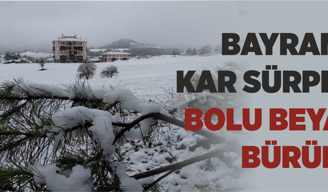 Bayramda Kar Sürprizi: Bolu Beyaza Büründü