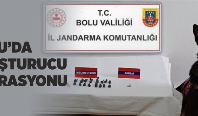 Bolu’da uyuşturucu operasyonu