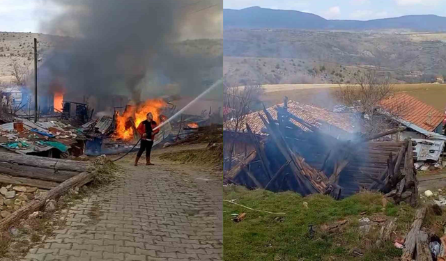 Bolu’da 3 yapı alevlere teslim oldu