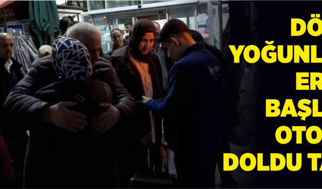 Dönüş Yoğunluğu Erken Başladı, Otogar Doldu Taştı