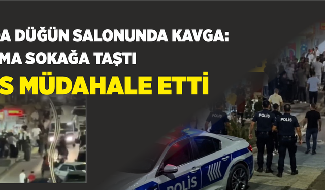 Bolu'da Düğün Salonunda Kavga: Tartışma Sokağa Taştı