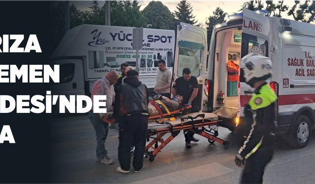 Ali Rıza Tekemen Caddesi'nde Kaza
