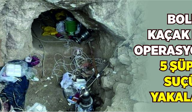 Bolu’da Kaçak Kazı Operasyonu! 5 Şüpheli Suçüstü Yakalandı