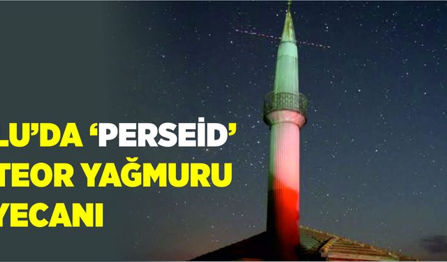 Bolu’da ‘perseid’ meteor yağmuru heyecanı