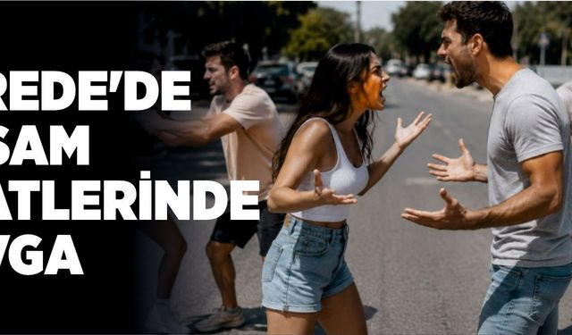 Gerede’de Akşam Saatlerinde Kavga