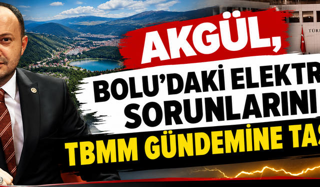 AKGÜL, BOLU’DAKİ ELEKTRİK SORUNLARINI TBMM GÜNDEMİNE TAŞIYOR