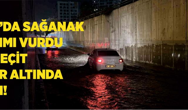 Bolu’da sağanak ulaşımı vurdu: Alt geçit sular altında kaldı!
