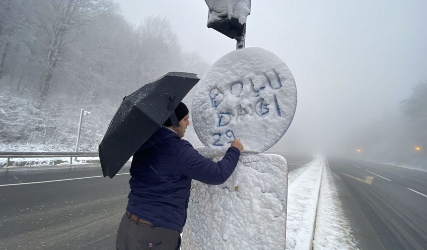 Bolu kar manzaraları