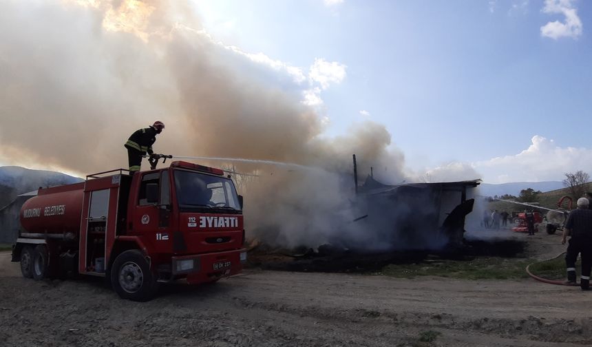 Depoda çıkan yangın 500 bin liradan fazla zarara yol açtı