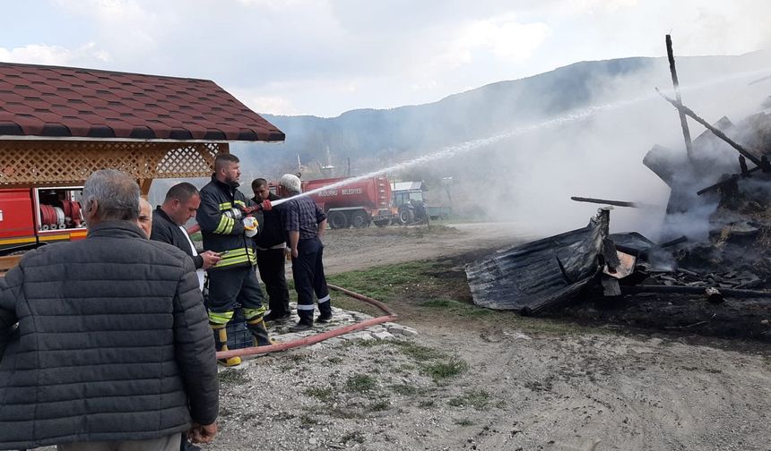 Depoda çıkan yangın 500 bin liradan fazla zarara yol açtı