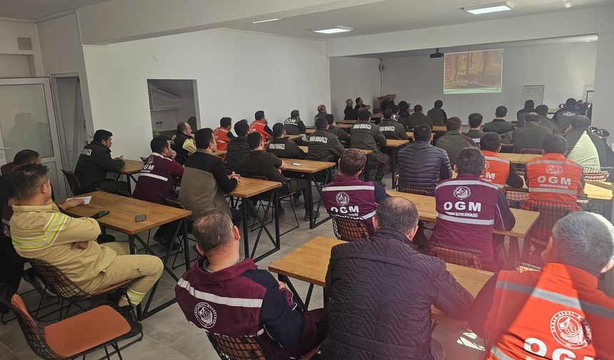 Mudurnu'da orman yangınına karşı tatbikatlı eğitim