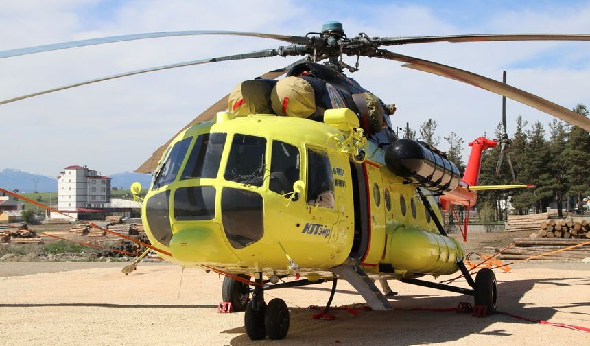 Yangın söndürme helikopteri Bolu'da konuşlandırıldı