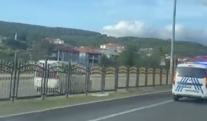 Ters şeritte ilerlemesi yürekleri ağza getirdi
