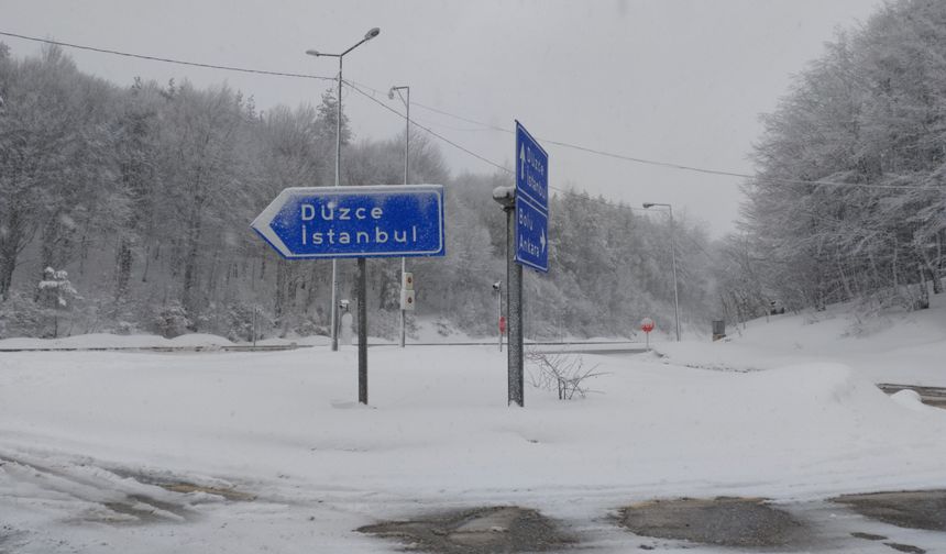 Bolu Dağı’nda kar kış kıyamet!