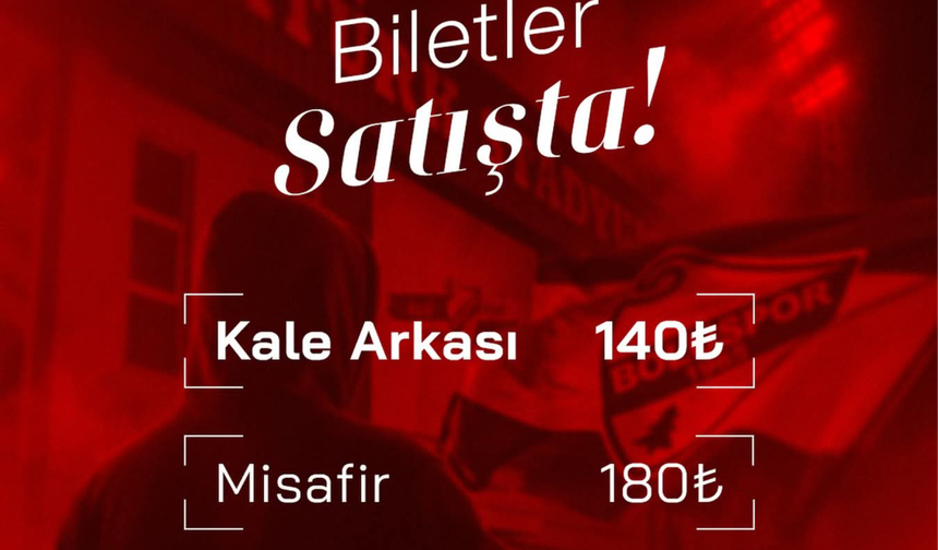 Boluspor – Sakaryaspor Maçının Biletleri Satışta